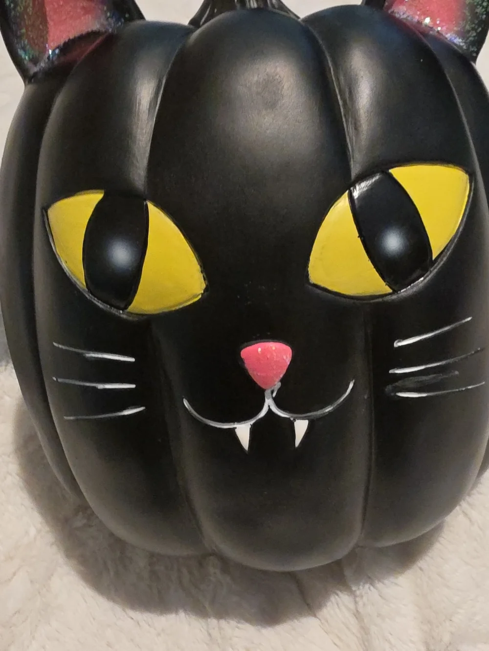 Halloween Black Cat Pumpkin Décor